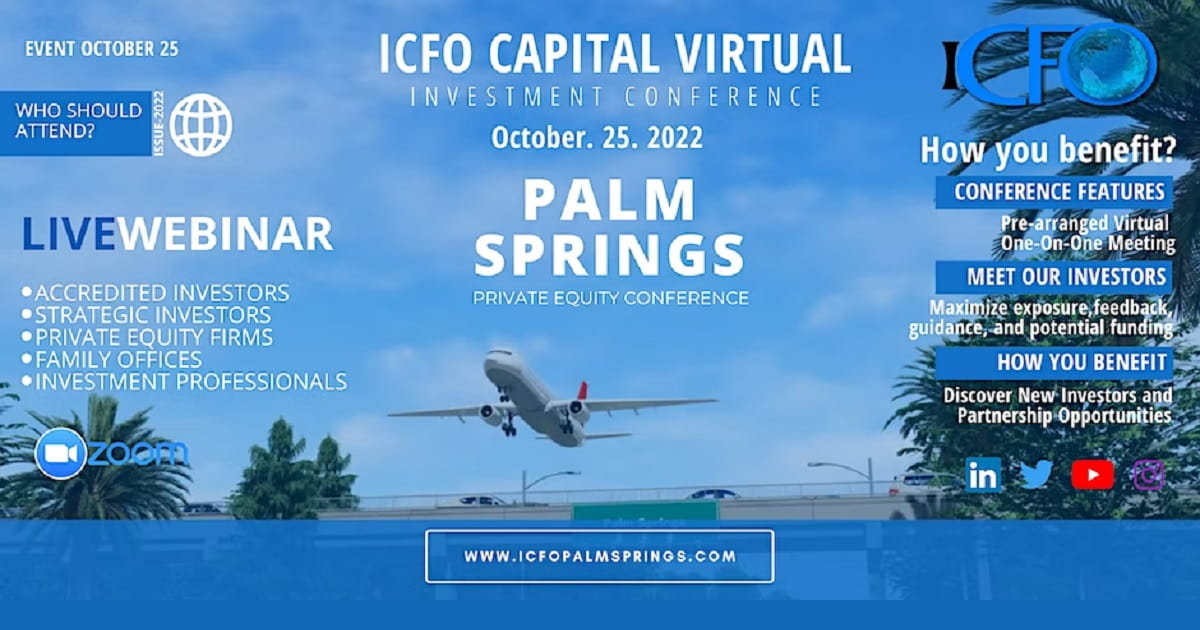 The iCFO Virtual Investor Conference - Palm Springs