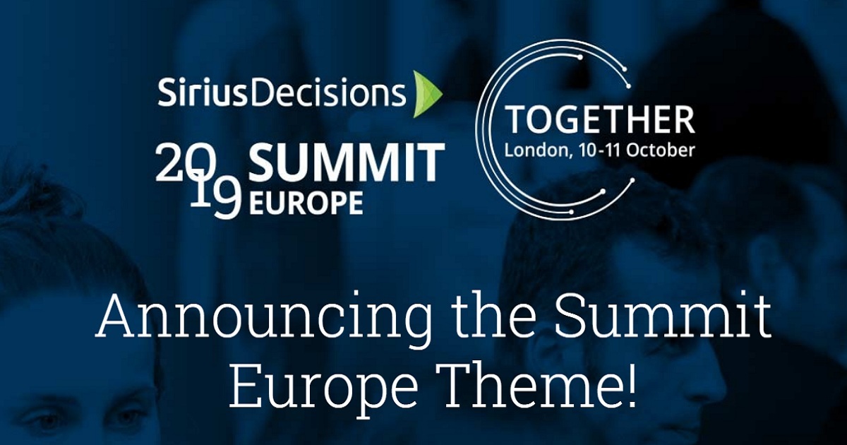 SiriusDecisions Summit Europe