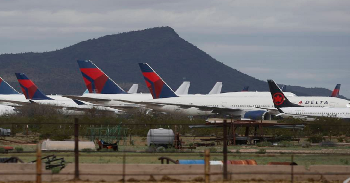Arizona airfields provide refuge for jets grounded by travel shutdown