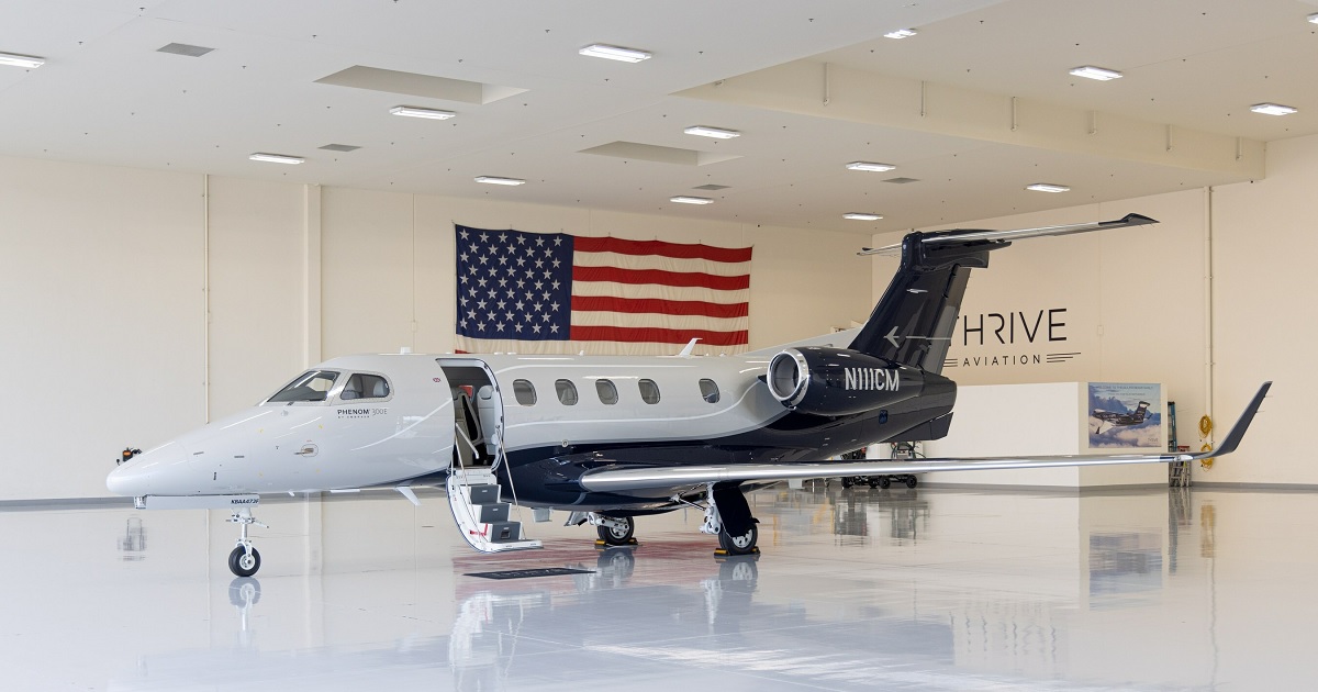 Thrive Aviation Adds Factory-Delivered Phenom 300E in